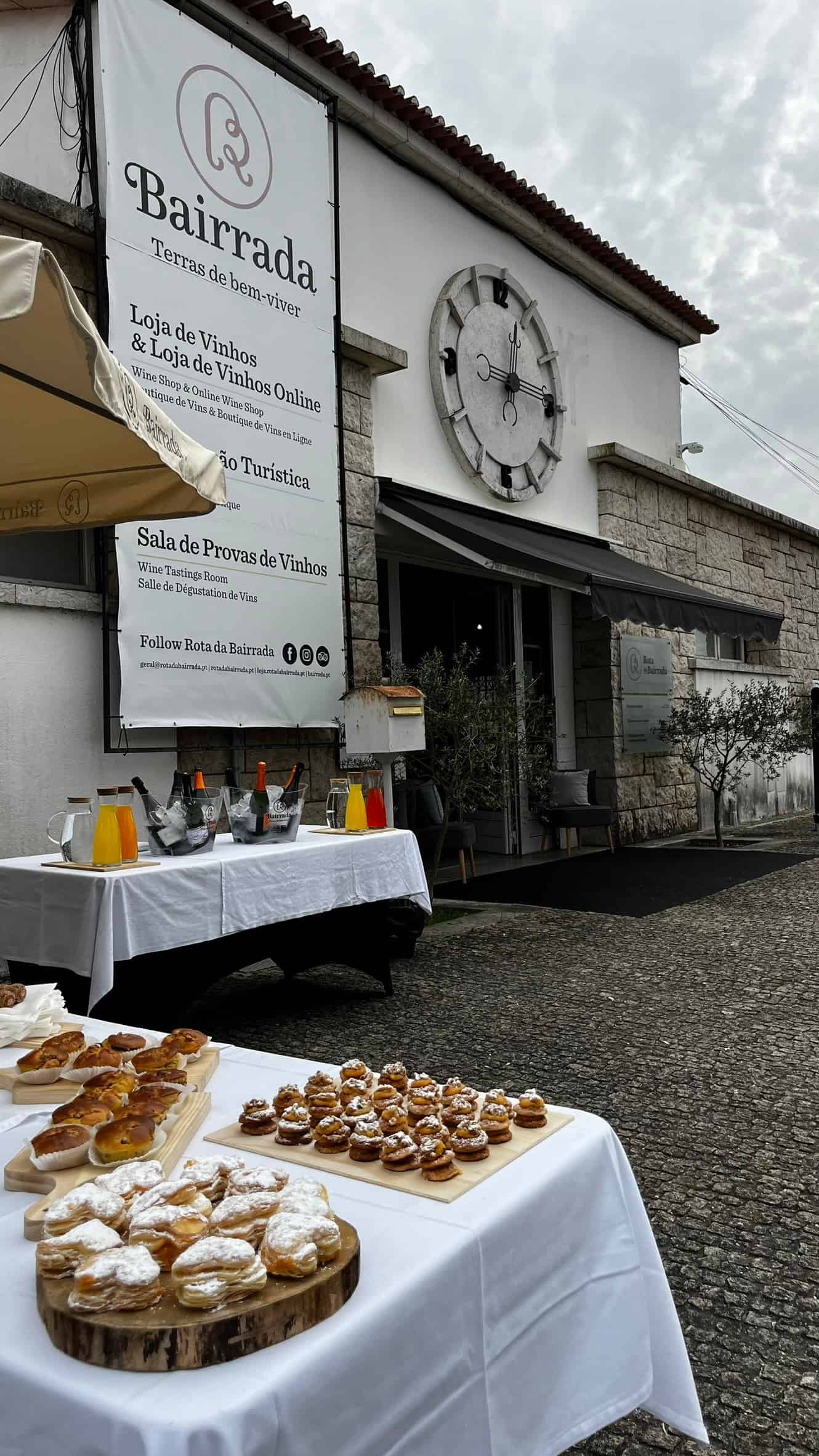 Visita guiada al Espaço Bairrada de Curia con degustación de Amor da Curia y flute de vino espumoso