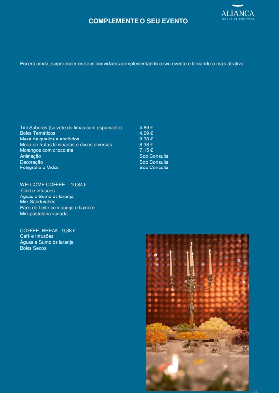 Enogastronomics experiences with Aliança Vinhos de Portugal