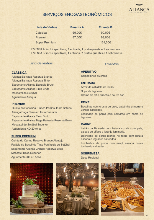 Experiencias enogastronómicas con Aliança Vinhos de Portugal